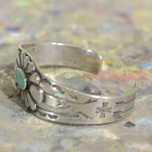 Load image into Gallery viewer, Bracelet.  Vintage silver and turquoise bracelet.
