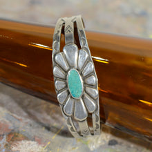 Load image into Gallery viewer, Bracelet.  Vintage silver and turquoise bracelet.
