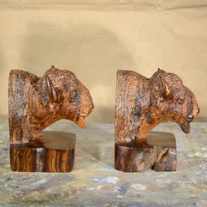Thomas Suby with Ramon D.C., "Bison Bookends"