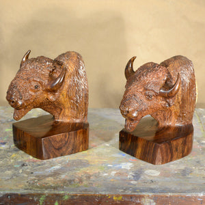Thomas Suby with Ramon D.C., "Bison Bookends"