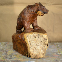Load image into Gallery viewer, Thomas Suby with Ramon D.C., &quot;Black Bear with Hollow Tree&quot;
