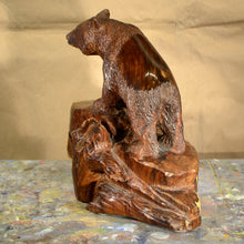 Load image into Gallery viewer, Thomas Suby with Ramon D.C., &quot;Black Bear with Hollow Tree&quot;
