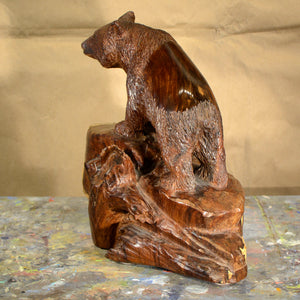 Thomas Suby with Ramon D.C., "Black Bear with Hollow Tree"
