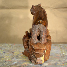 Load image into Gallery viewer, Thomas Suby with Ramon D.C., &quot;Black Bear with Hollow Tree&quot;

