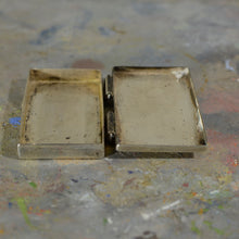 Load image into Gallery viewer, Silver and turquoise box.
