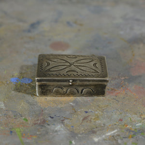 Silver box.