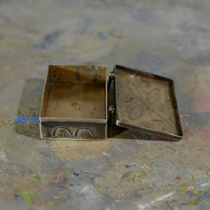 Silver box.