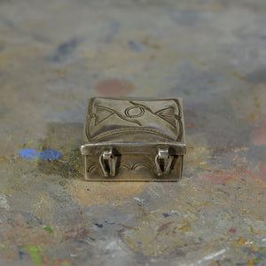 Silver box.