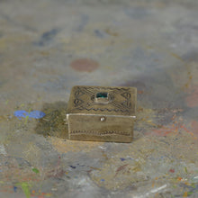 Load image into Gallery viewer, Silver and turquoise box.
