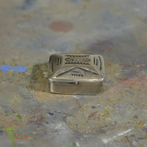 Silver box.
