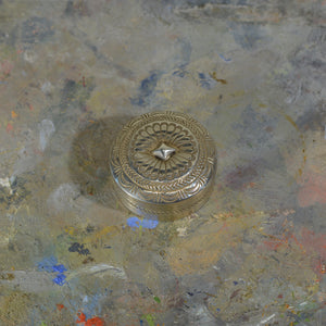 Large Round Silver box.