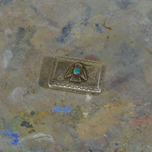Load image into Gallery viewer, Silver and turquoise box.
