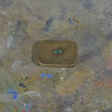 Load image into Gallery viewer, Silver and turquoise box.
