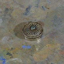 Load image into Gallery viewer, Silver and turquoise box.
