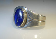 Load image into Gallery viewer, Bracelet.  Silver and lapis bracelet.

