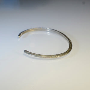 Thin silver bracelet