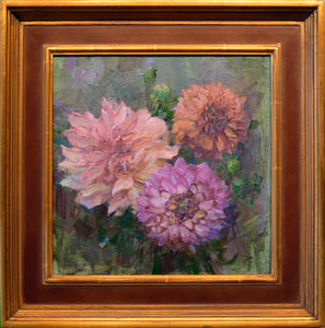 Liz Thele, "Dahlias"