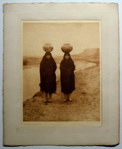 Edward S. Curtis ~ "Zuni Girls at the River"
