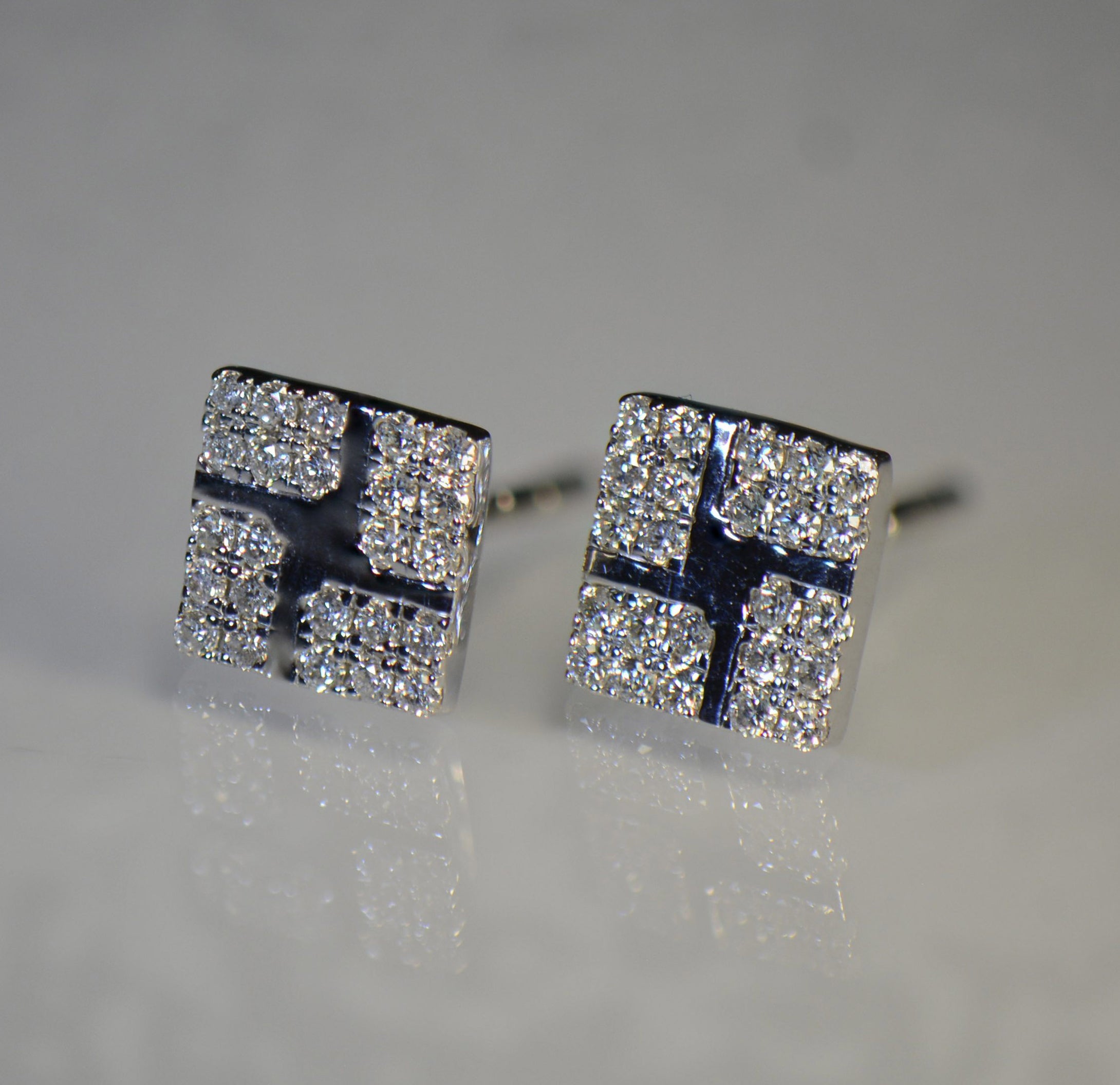 Gold and Diamond Earrings