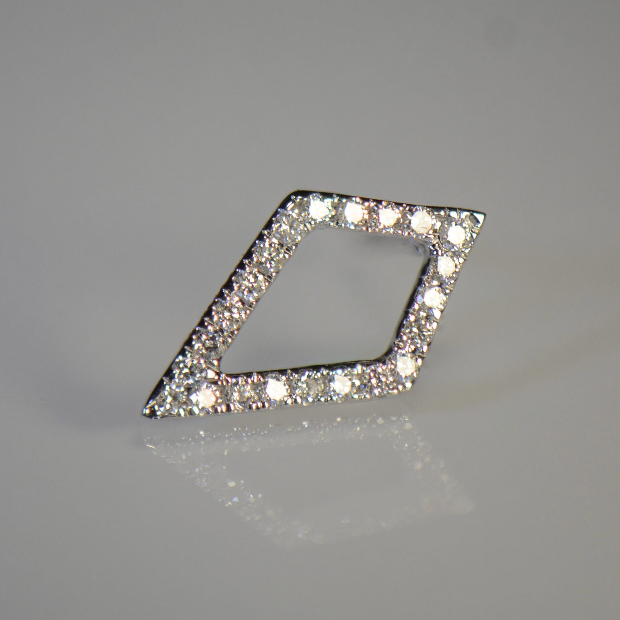 Kite style Gold and Diamond Earrings